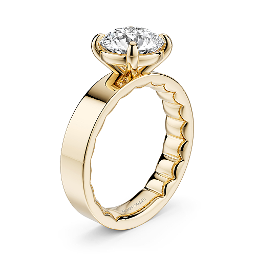 Natural Diamond Semi-Mount Engagement Ring