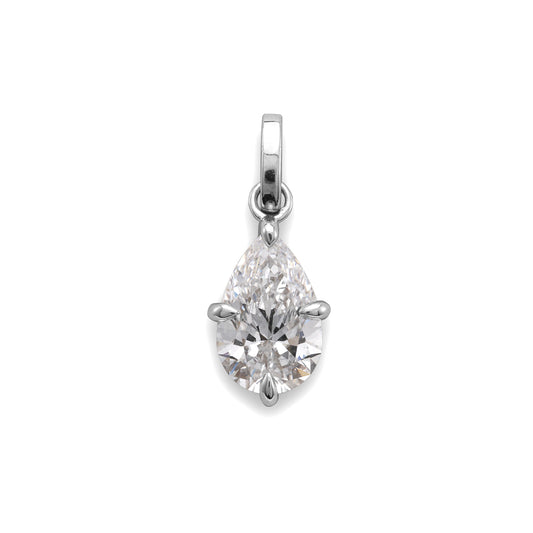 DIALOG SOLUTIONS INC Necklace in 18 Karat White Gold with 1.59ctw of Round Lab-Grown Diamonds