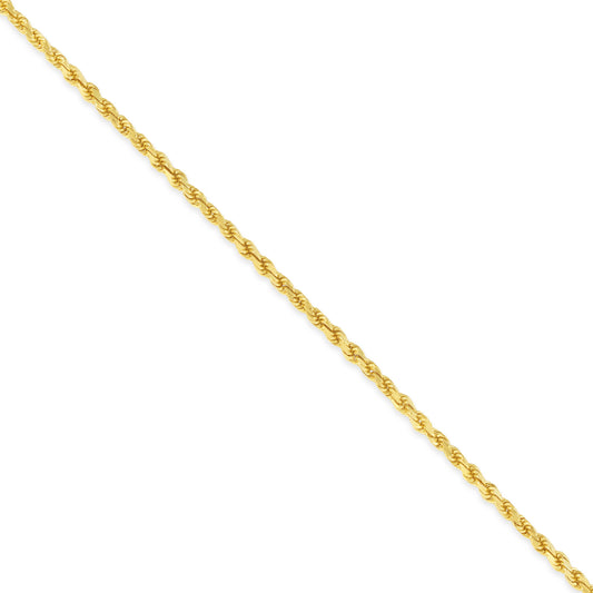 14K Yellow Gold 18" Rope Chain Necklace