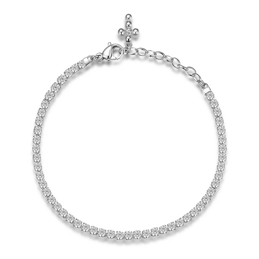 Brosway Italia Charm Simulated Diamond Bracelet in White Stainless Steel with Lobster Claw Clasp