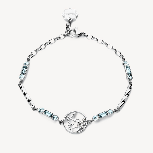 Brosway Italia Fancy Link Ladies Bracelet in Stainless Steel White with Lobster Claw Clasp