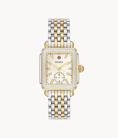 Ladies Michele Deco Fashion Timepieces with 0.57ctw Round Diamonds MWW06V000123