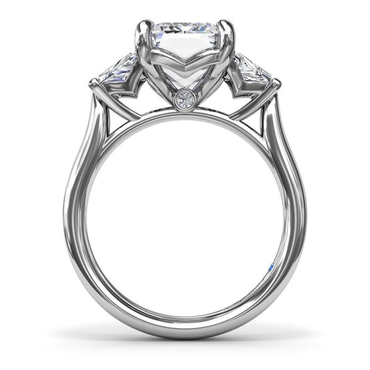 Natural Diamond Semi-Mount Engagement Ring