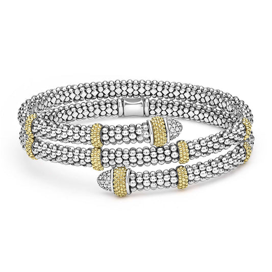 LAGOS Natural Diamond Bracelet in Sterling Silver with 0.278ctw G/H SI1-SI2 Round Diamonds