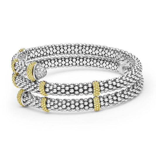 LAGOS Natural Diamond Bracelet in Sterling Silver with 0.278ctw G/H SI1-SI2 Round Diamonds