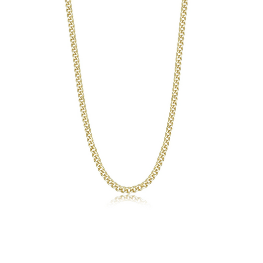 Lafonn 18" Curb 3mm Chain in Sterling Silver Yellow