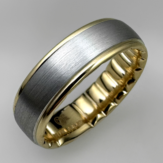 Crown Ring Carved (No Stones)
