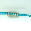 John Hardy Bead Turquoise Bracelet in Sterling Silver White with Hidden Plunger Clasp