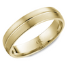 Crown Ring Men's Carved Wedding Band (No Stones) in 14 Karat Yellow Gold 5MM