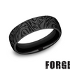 Benchmark Men's Carved Band (No Stones) in Titanium Black 6.5MM