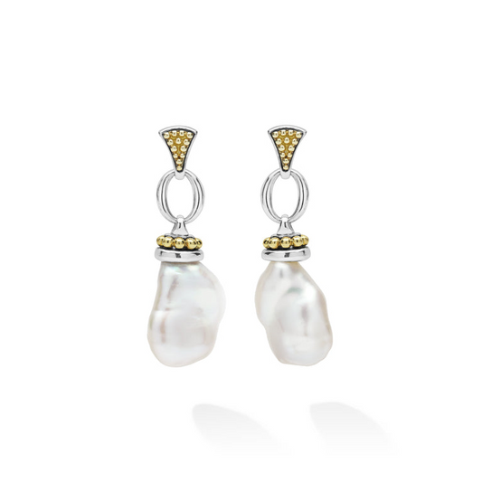 Dangle Color Gemstone Earrings in Sterling Silver - 18 Karat White - Yellow