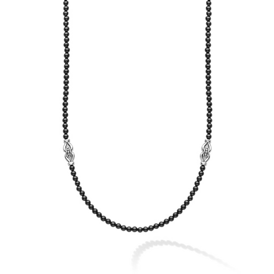 LAGOS Color Gemstone Necklace in Sterling Silver White