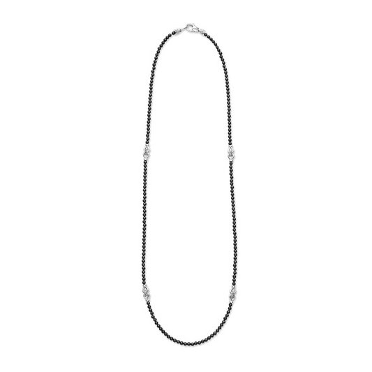 LAGOS Color Gemstone Necklace in Sterling Silver White