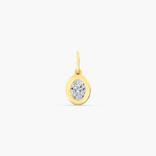 Lab-Grown Diamond Necklace in 14 Karat Yellow