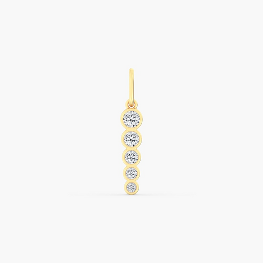 ReMARKable Designs Necklace in 14 Karat Yellow Gold with 0.50ctw of Round Lab-Grown Diamond