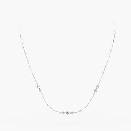 ReMARKable Designs Lab-Grown Diamond Necklace in 14 Karat White Gold