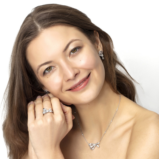 ReMARKable Designs Natural Diamond Necklace in 18 Karat White Gold with 0.20ctw Pear Diamond