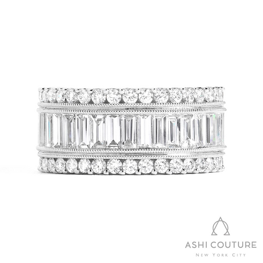ReMARKable Designs Natural Diamond Ring in Platinum White with 3.38ctw F/G VS2-SI1 Various Shapes Diamonds