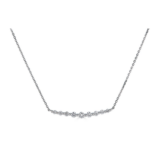 ReMARKable Designs Natural Diamond Necklace with 0.50ctw H/I I1 Round Diamonds