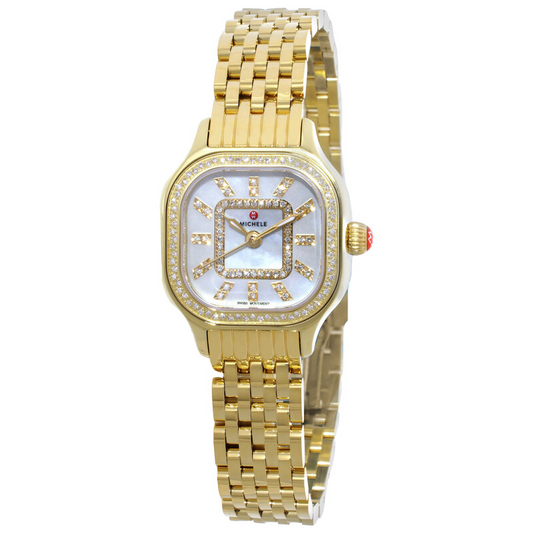 Michele Meggie Dress Timepiece with 0.28ctw Round Diamonds MWW33D000003