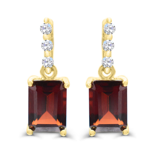 ReMARKable Designs Ladies Color Gemstone Earrings in 10 Karat Yellow