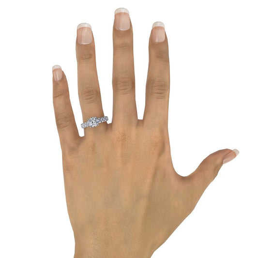 Fana Hidden Accent Natural Diamond Semi-Mount Enga