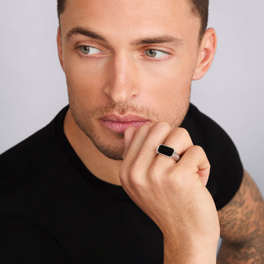 LAGOS Men's Color Gemstone Ring in Sterling Silver