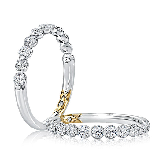 A. Jaffe Natural Diamond Ladies Wedding Band in 14