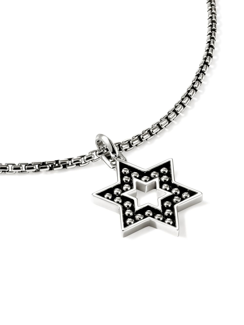 Sterling silver Star of David necklace.