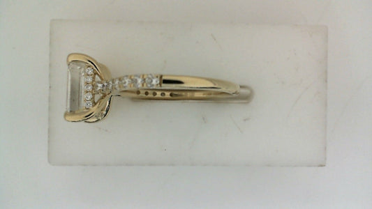 ReMARKable Designs Hidden Accent Lab-Grown Diamond Complete Engagement Ring in 14 Karat Yellow Gold