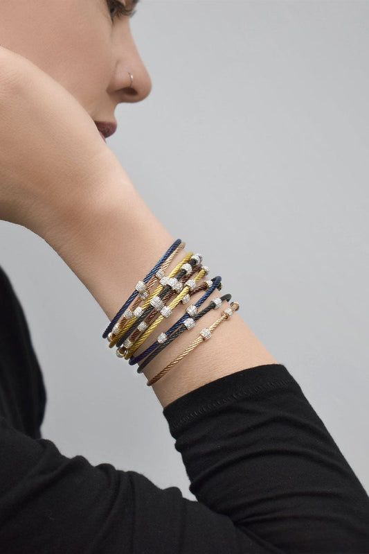 ALOR Natural Diamond Bracelet in Stainless Steel 1