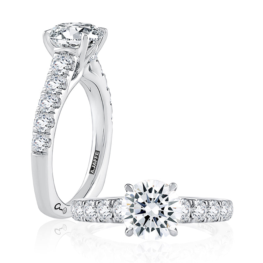 A. Jaffe Natural Diamond Semi-Mount Engagement Rin