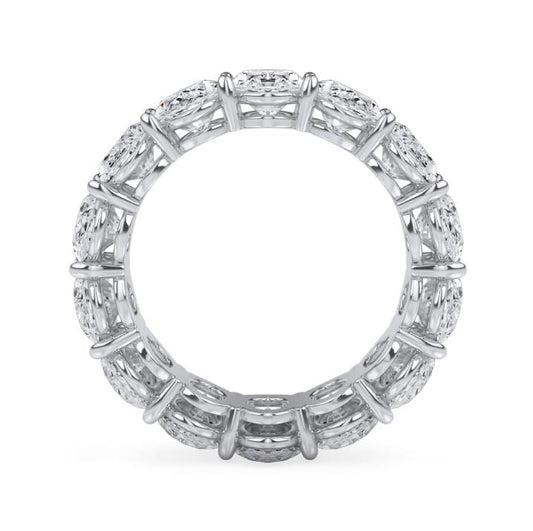 ReMARKable Designs Band in 14 Karat White Gold with 8.55ctw of Round Lab-Grown Diamonds