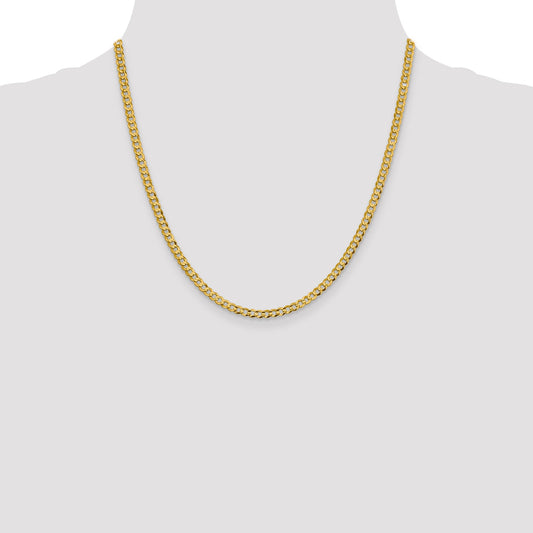 14K yellow gold Cuban link chain