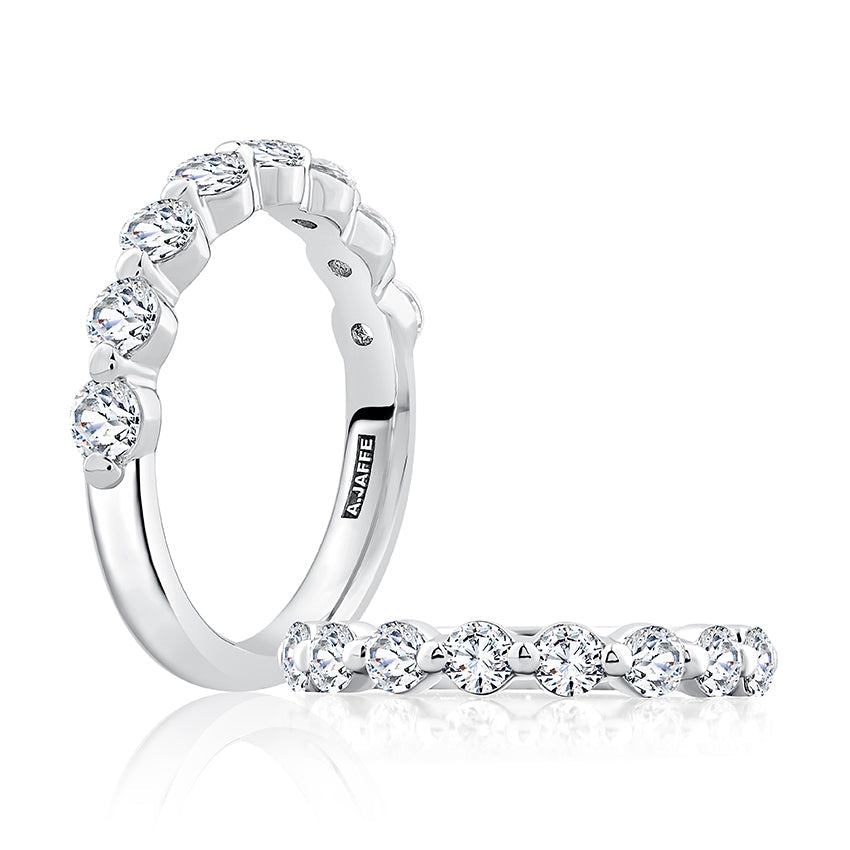 A. Jaffe Natural Diamond Ladies Wedding Band in 14