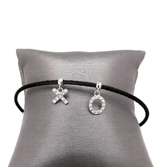Natural Diamond Bracelet in Stainless Steel 14 Kar