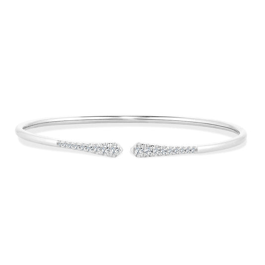 14K white gold bracelet with diamonds.