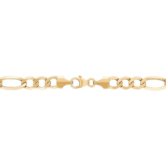 14K Yellow Gold Figaro Chain, 18" Length