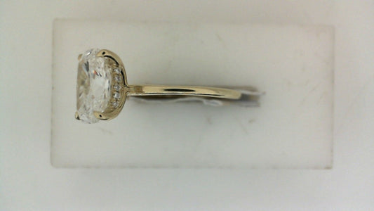 ReMARKable Designs Hidden Accent Lab-Grown Diamond Complete Engagement Ring in 14 Karat Yellow Gold