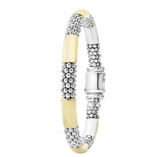 LAGOS High Bar Collection Station Bracelet (No Stones) in Sterling Silver