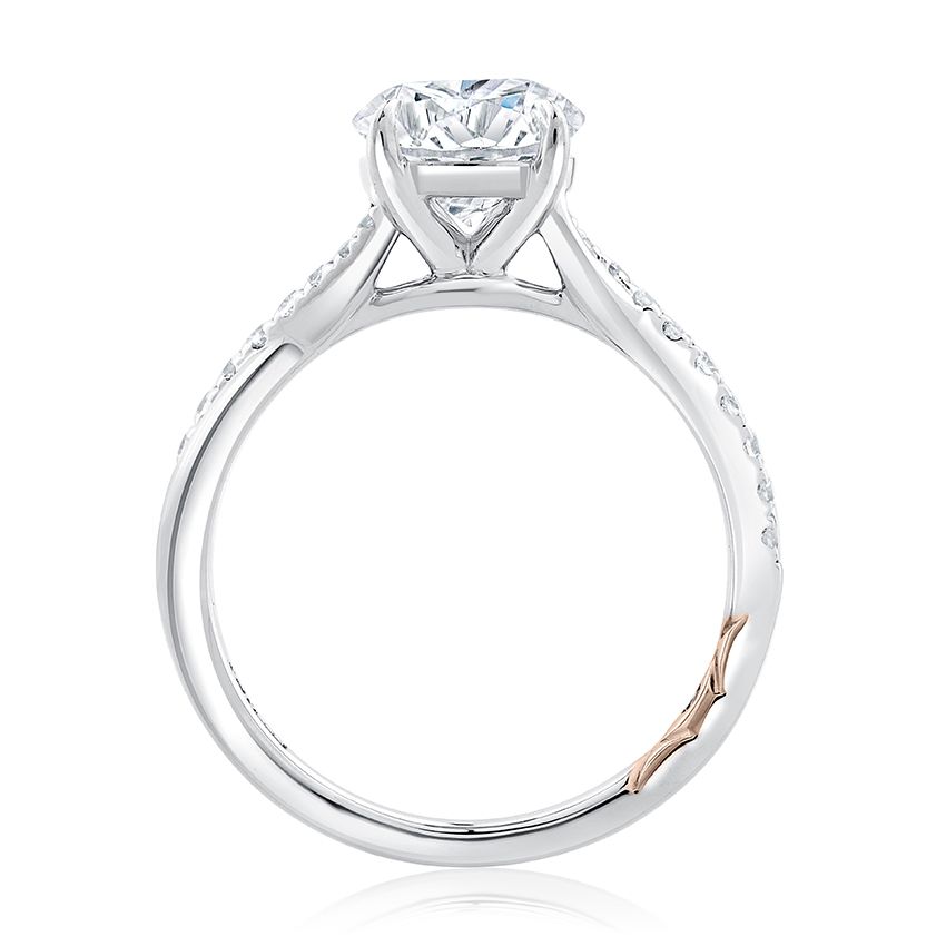 14K white gold diamond engagement ring.