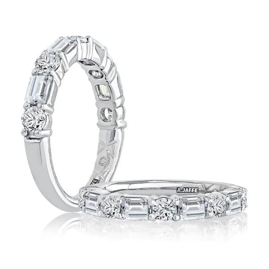 A. Jaffe Natural Diamond Ladies Wedding Band in 14