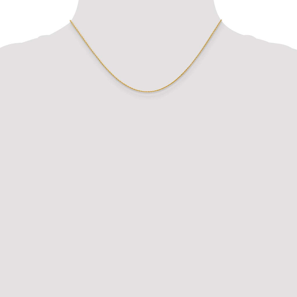 14K Yellow Gold Round Wheat Chain