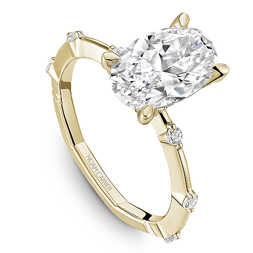 Noam Carver Hidden Accent Solitaire Natural Diamon