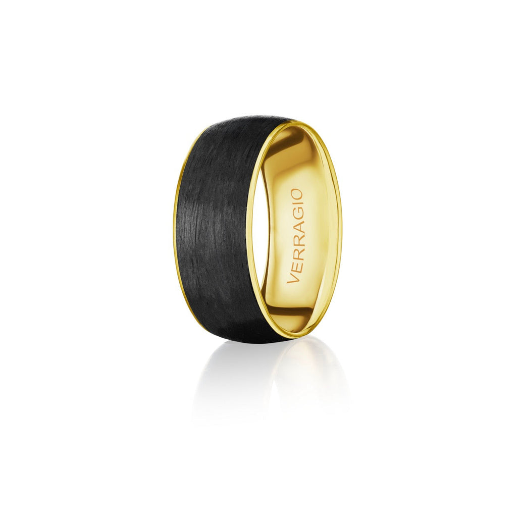 Verragio Carved Band (No Stones) in Carbon Fiber 1