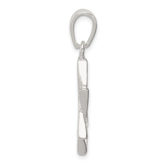 Sterling silver Star of David pendant.