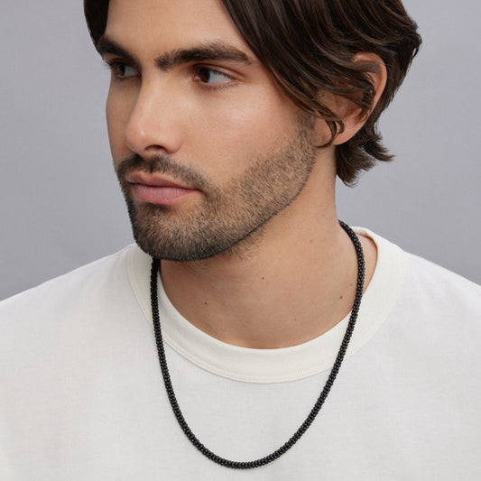 Men's LAGOS Black Caviar Collection Necklace in Ce