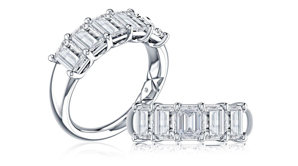 A. Jaffe Natural Diamond Ladies Wedding Band in 14