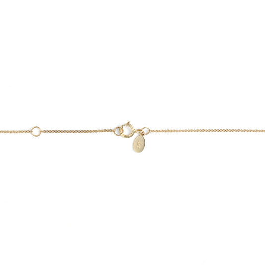 14K yellow gold cable link necklace clasp.