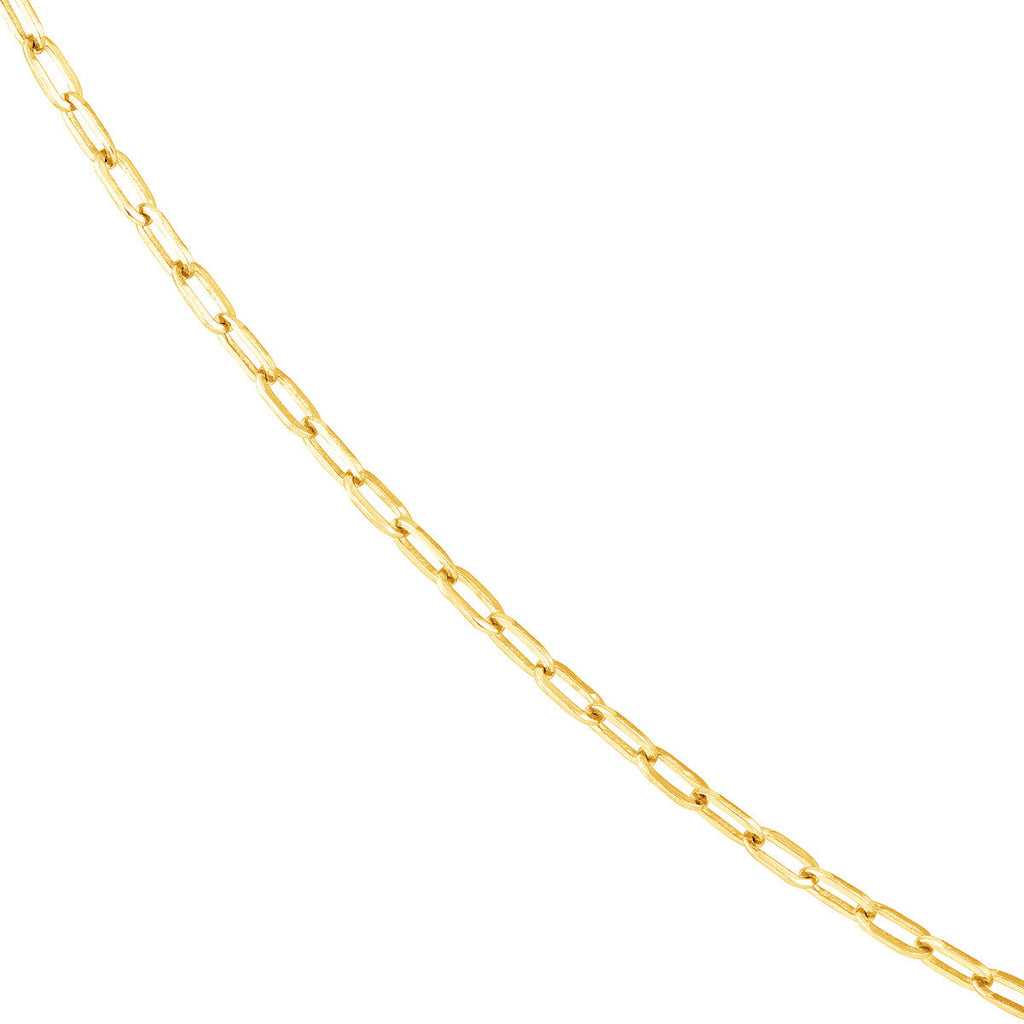 14K yellow gold chain ankle bracelet.